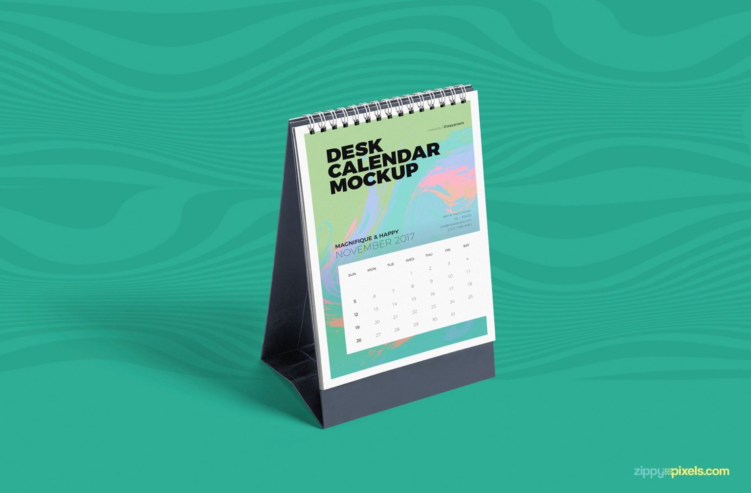 41+Best Free Desk Calendar Mockup PSD Templates