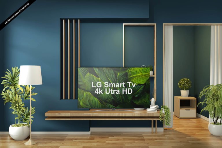 Download Free LG Smart TV Mockup PSD Template | Mockup Den