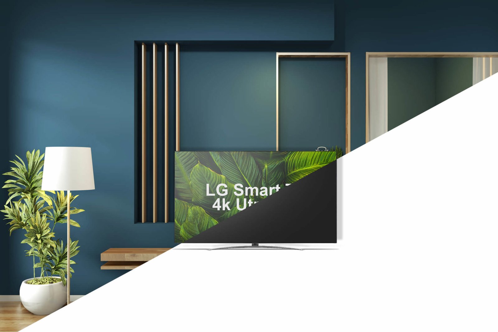 Download Free LG Smart TV Mockup PSD Template | Mockup Den