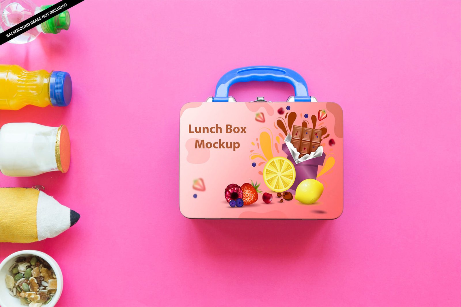 Download Free Lunch Box Mockup PSD Template - Mockup Den