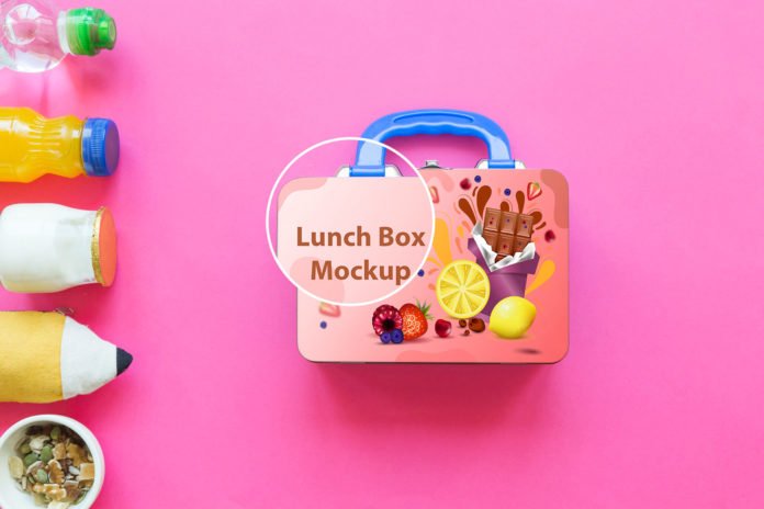 Download Free Lunch Box Mockup PSD Template - Mockup Den