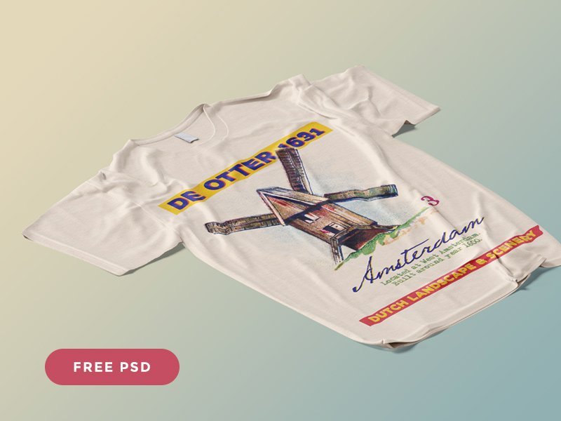 Free PSD Designer T-Shirt Mockup