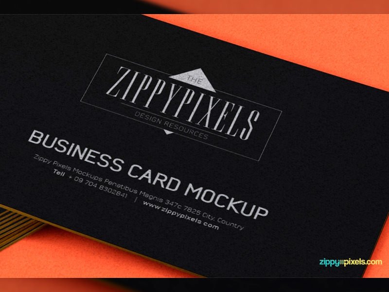 Free PSD Stacked Business Card Mockup