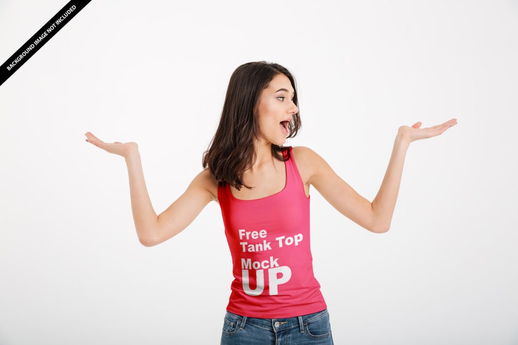 Download Free Tank-Top Mockup PSD Template | Mockup Den