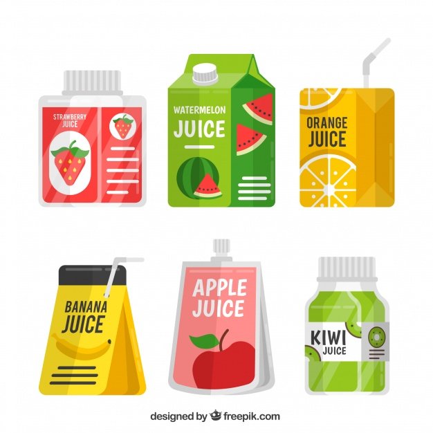 Fruit Juice Container Vector