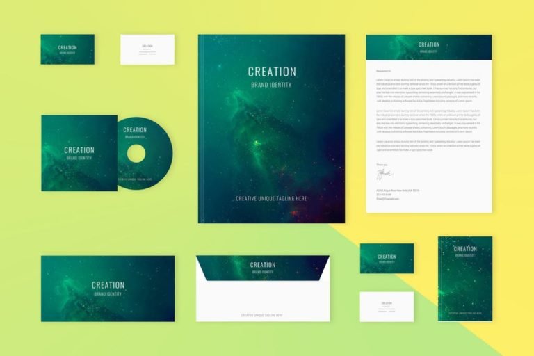 Download 16+ Free Attractive Visual Identity Mockup PSD, AI Templates