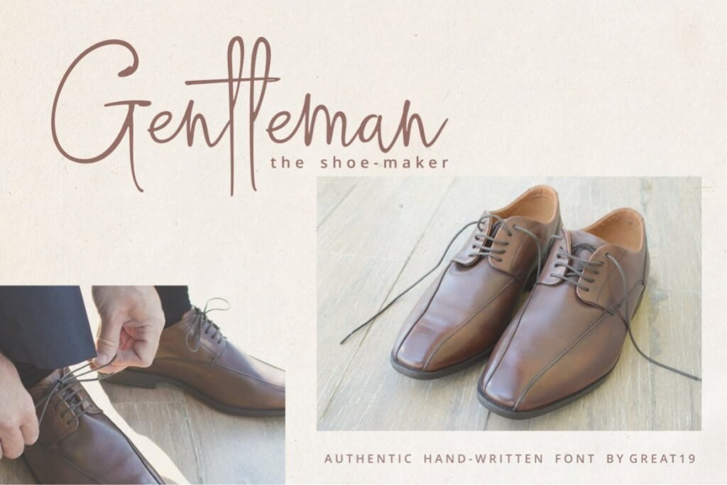 Gentleman Shoe-Maker Flyer Scene Mockup