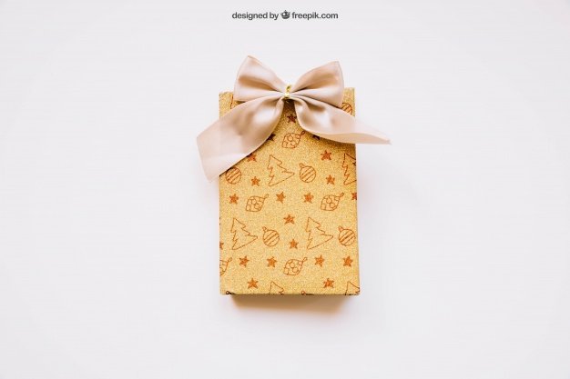 Gift With Christmas Theme Print PSD