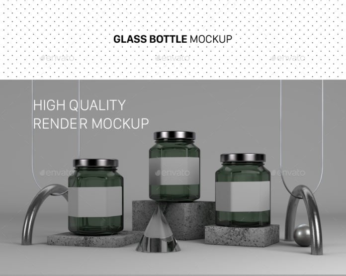 Download 41+ Attractive Free Glass Bottle Mockup PSD design template