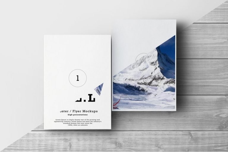 31+ Stunning Free A4 Poster Mockup in PSD & Vector Format