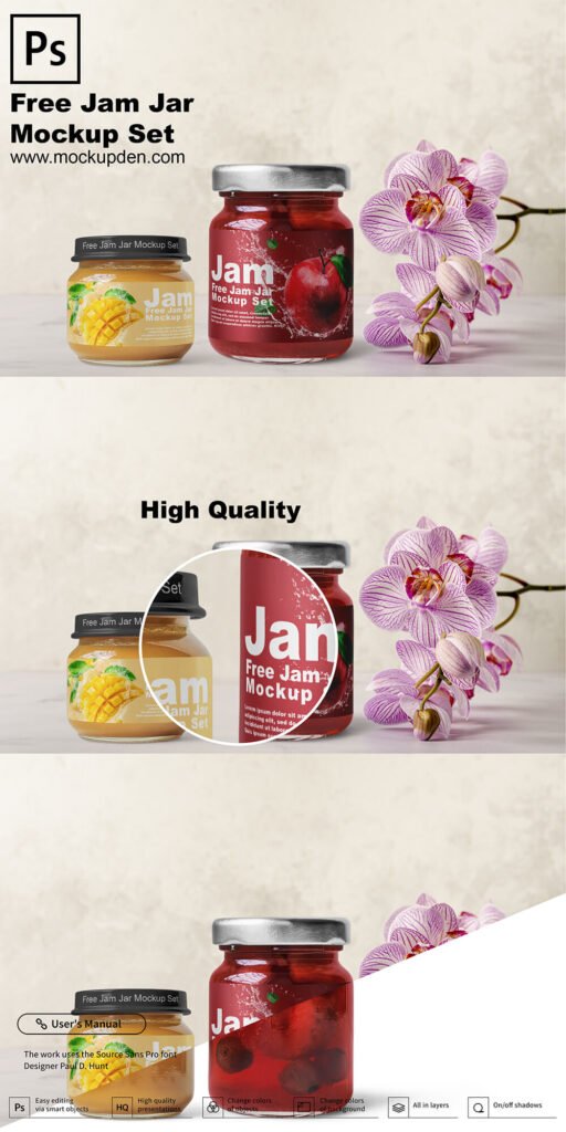 adobe dimension mock up jam jar