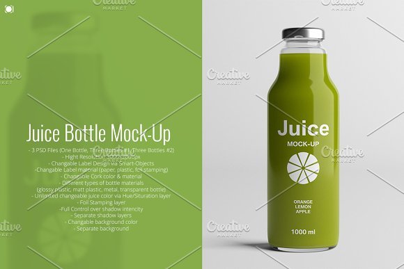 Juice Bottle Mock-Up
