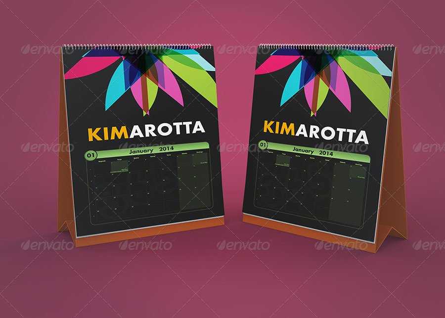 Kimarotta Table Calendar Mockup