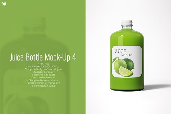 Lemon Juice Bottle Mock-Up
