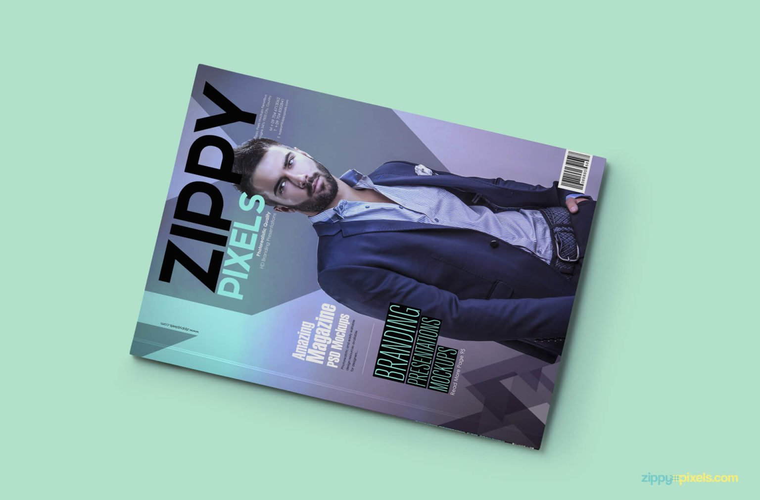 30+ Stunning Free Letter Size Magazine Mockup PSD Templates