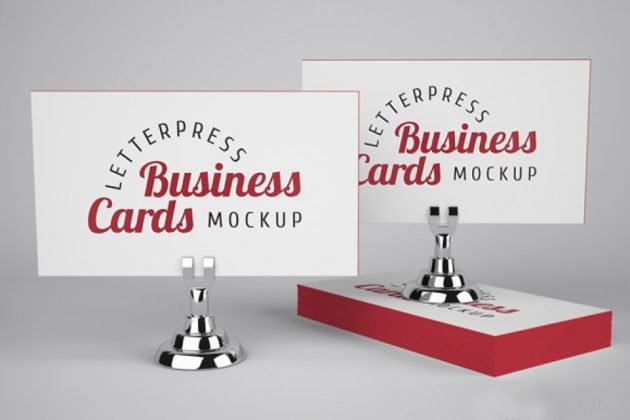 Download 33+ Best Free Letterpress Business Card Mockup PSD, Vector