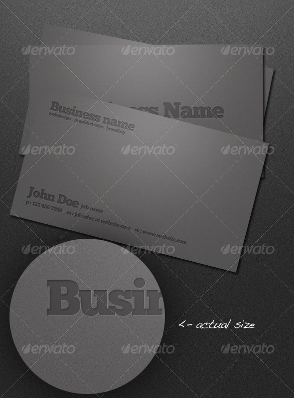 Letterpressed Business Cards
