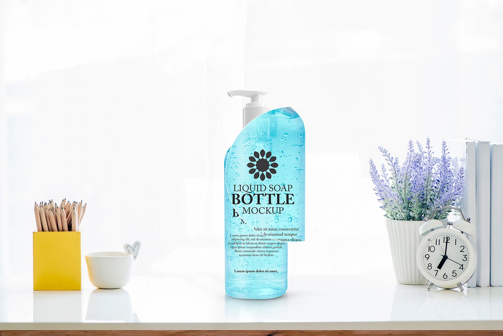 Download Free Liquid Soap Bottle Mockup PSD Template - Mockup Den