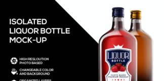 Liquor Bottle Mockup