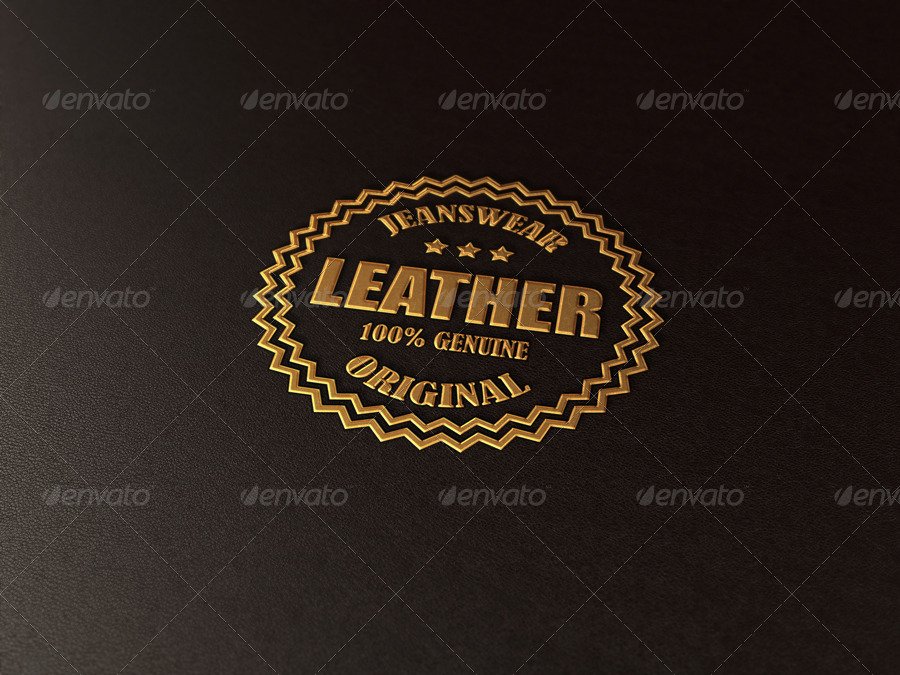 Logo/Label Mockup - Leather/Metal