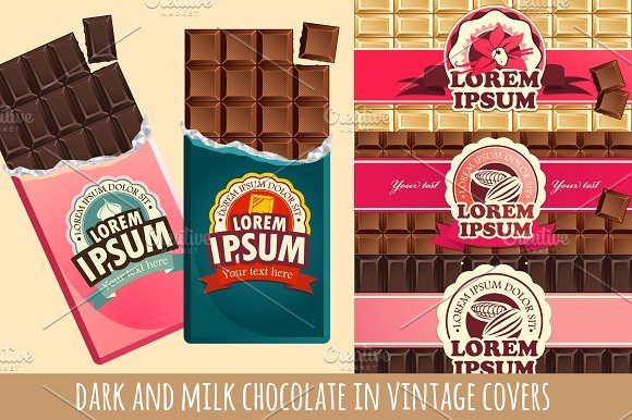 Lorem Ipsum Chocolate Bar Design template