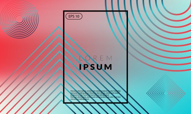 Lorem Ipsum Transparent Card Illustration Vector File