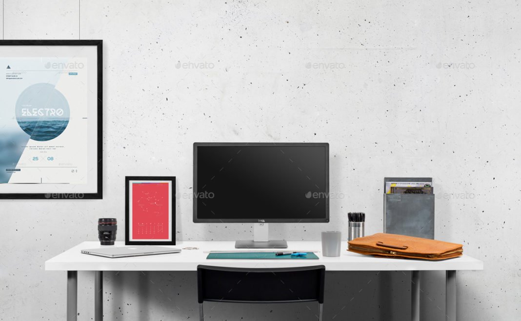 45+ Free PC Monitor Mockup PSD Templates