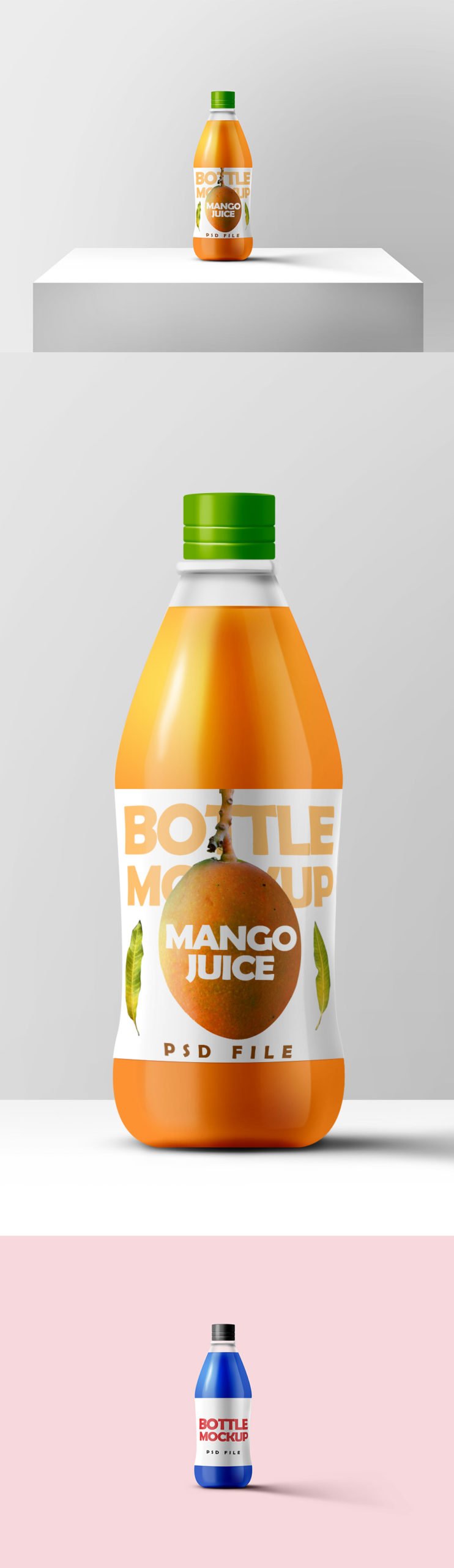 Mango Juice Bottle Free Customizable Template