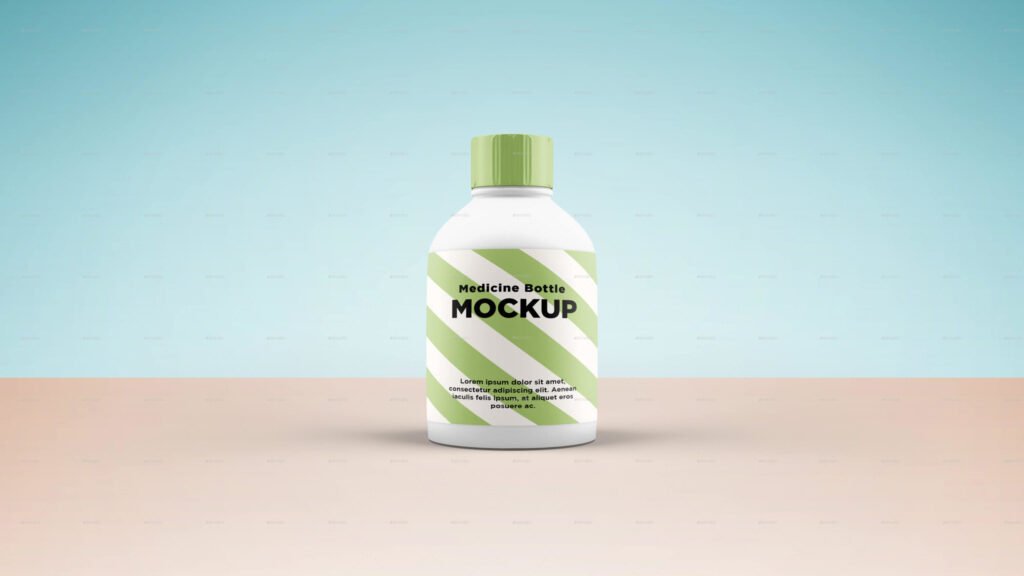 Medicine Bottle Mockup - Big