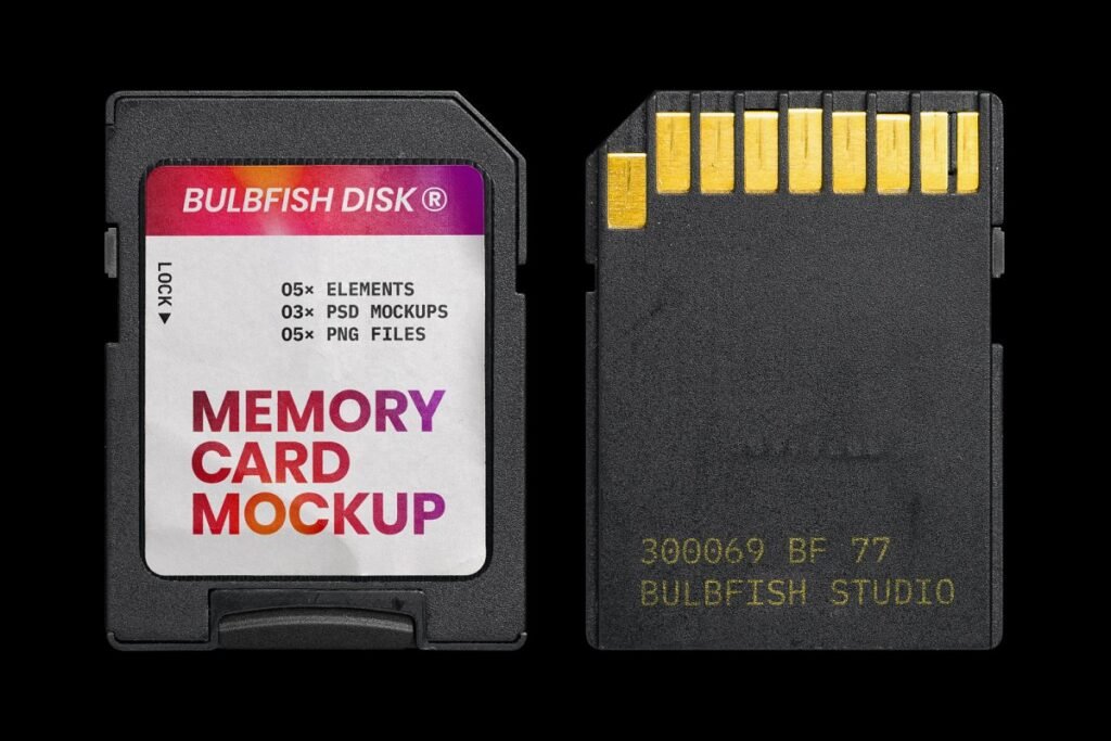Memory Card Mockup