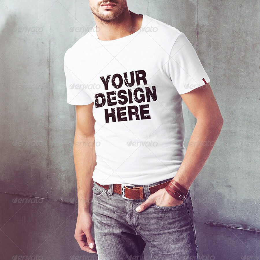 Men T-Shirt PSD Mock-Up