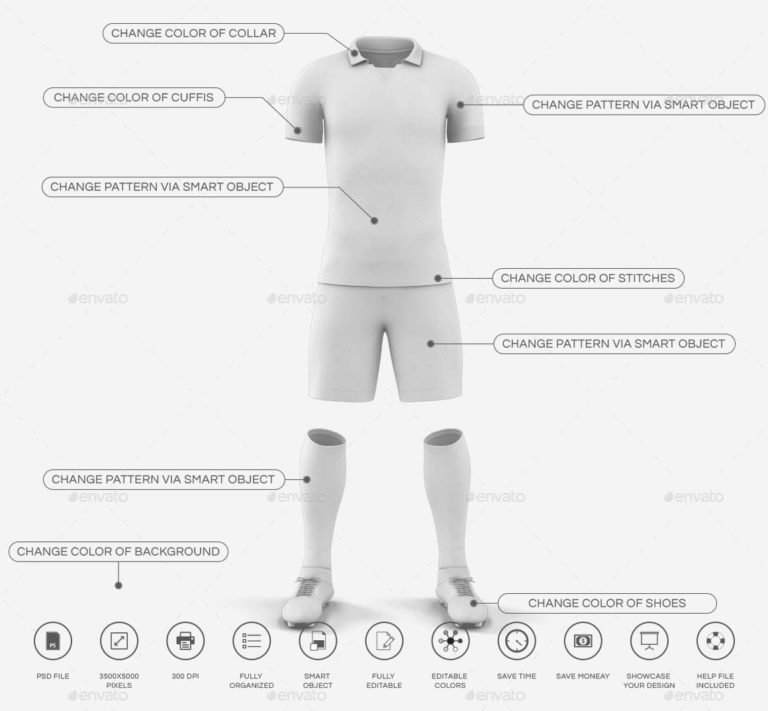 Men’s Full Soccer Team Kit mockup V9