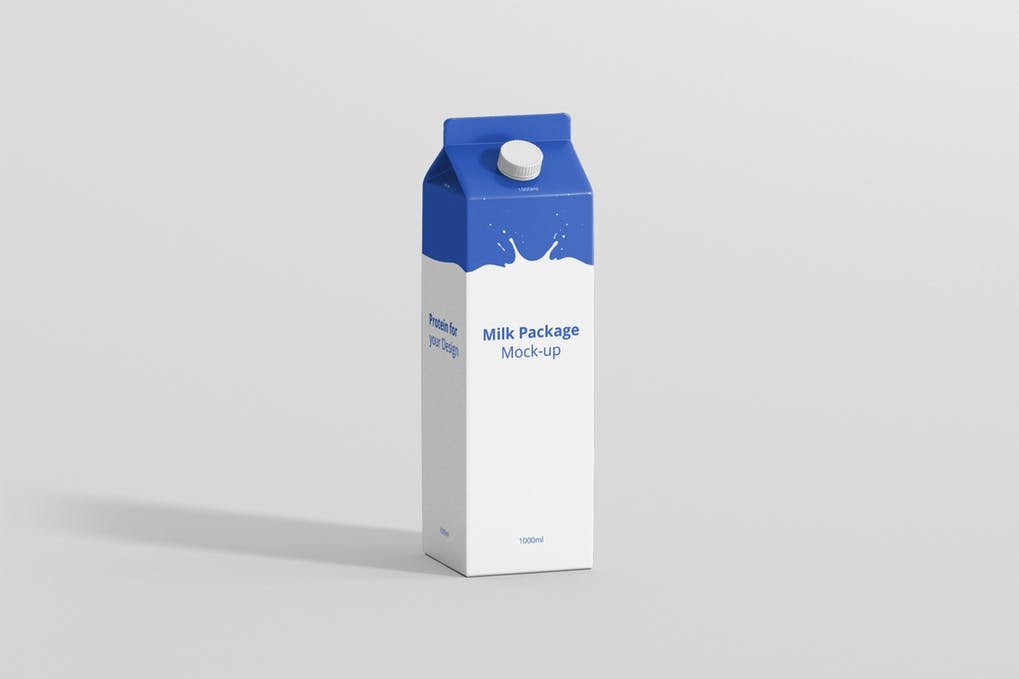Milk And Juice Box Template Design in PSD format