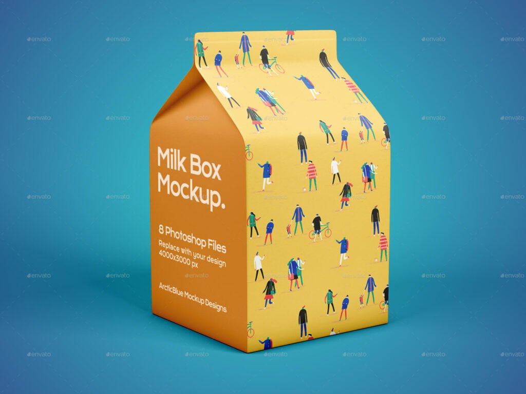 Download 41 Free Milk Carton Mockup Psd Vector Ai Templates