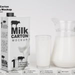 Free Milk Carton Packaging Mockup PSD Template