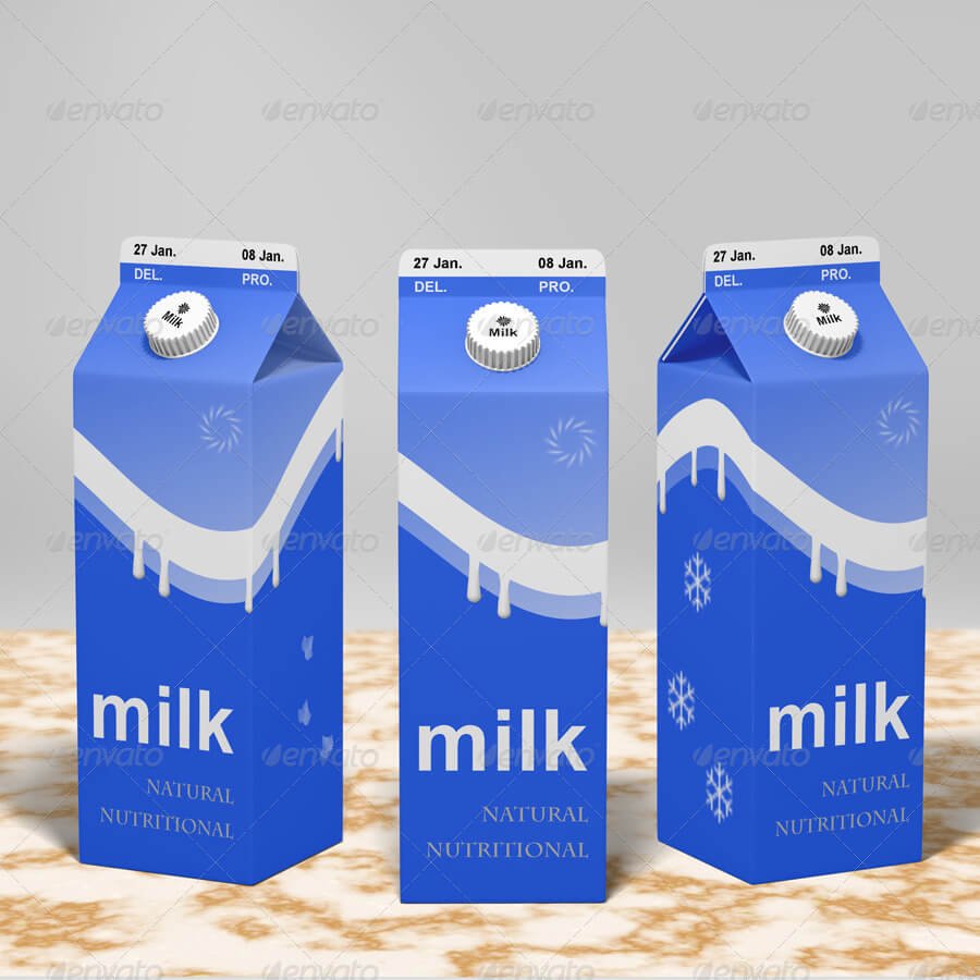 Milk or Juice Carton Mock-up