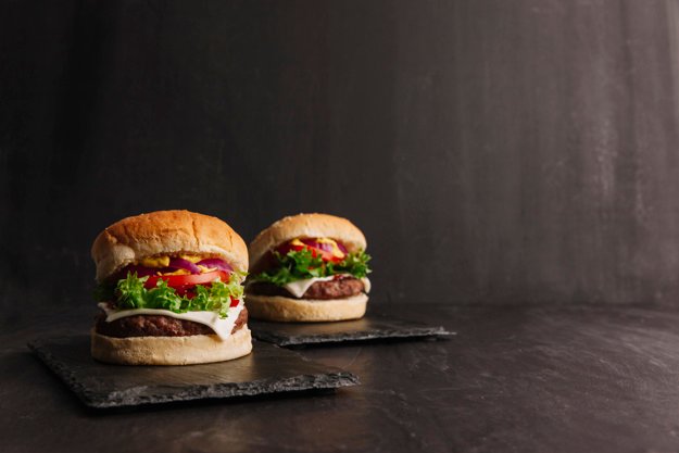 Mockup Design Containing Two Burgers