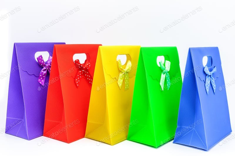 Multi colored Gift Bag Photos