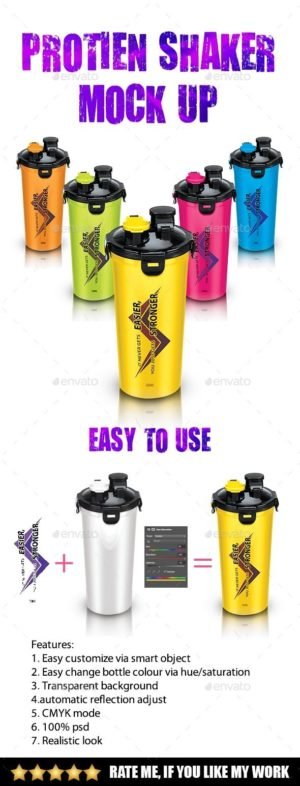 Download 30+ Best Protein Shaker Mockup PSD Template Free & Premium