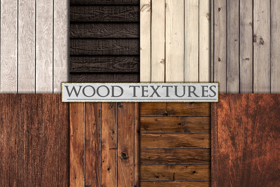 Multiple Design Wood Texture Mockup