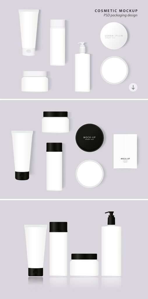 PSD Format Cosmetic Packaging Mockup