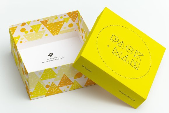 Pac-Man Edition Paper Box PSD Design