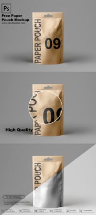 Free Paper Pouch Mockup PSD Template - Mockup Den