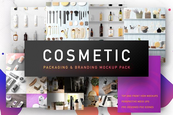 Photorealistic Cosmetic Packaging And Branding Mockup