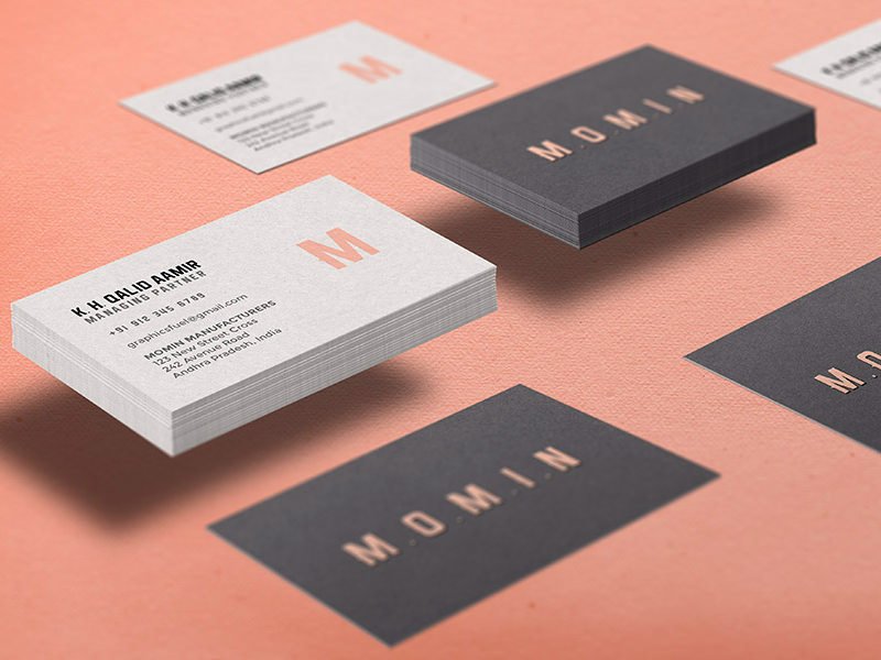 Photorealistic Mockup Of Business Card