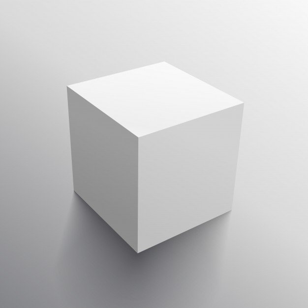 Plane White Square Box Vector File:
