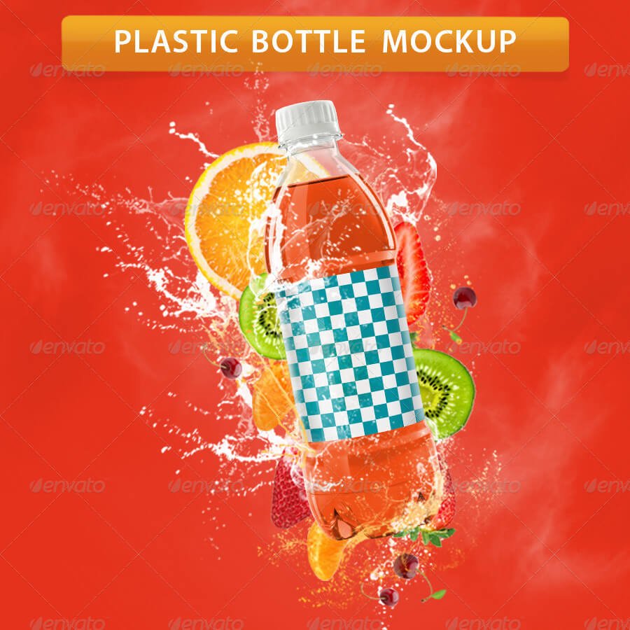 Plastic Bottle Mockup