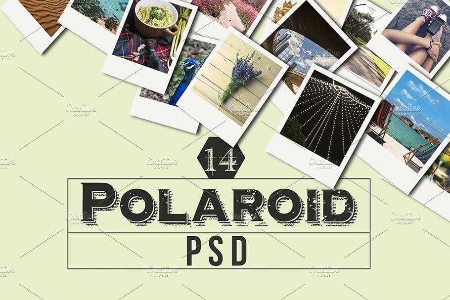 Polaroid PSD mockup