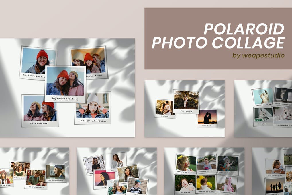 Download 32+ Best Free Polaroid Mockup PSD Templates for Inspiration