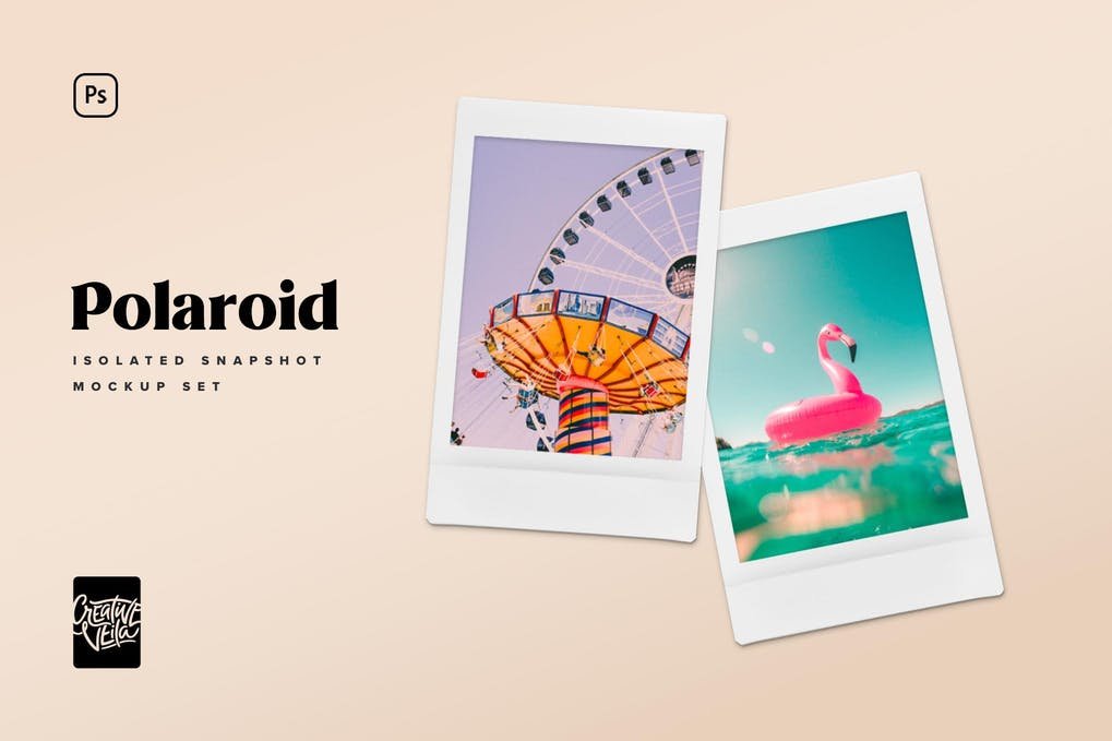 Polaroid photo deals mockup psd